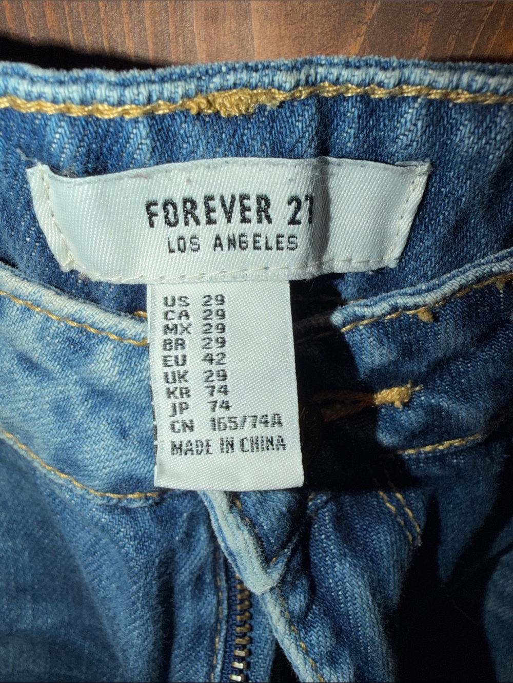 Forever 21 Light Blue Distressed Ripped Jeans - Picture 2 of 9